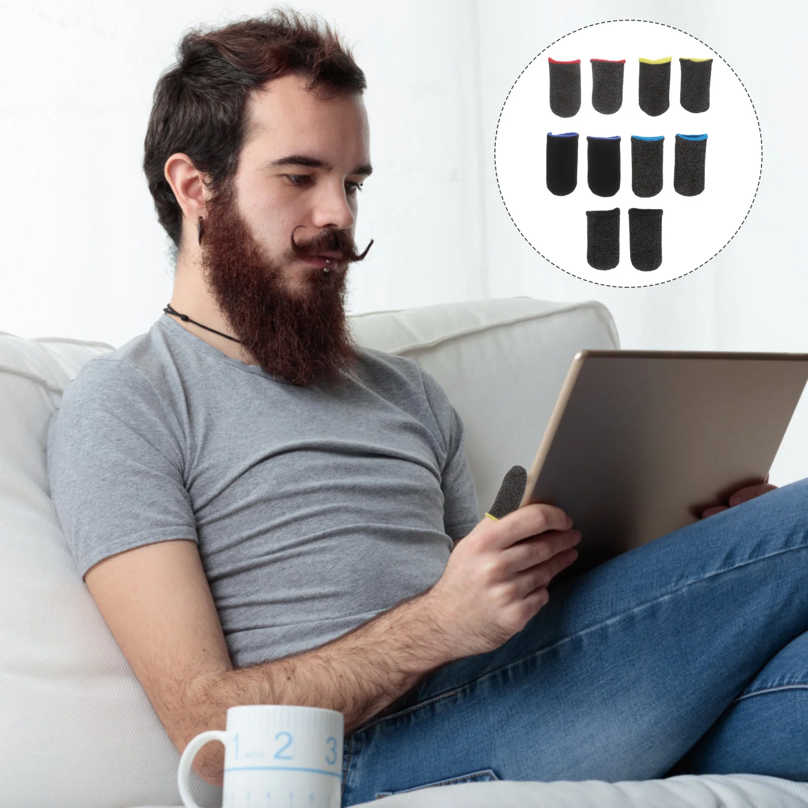 5Pairs Anti-Slip Mobile Game Finger Sleeves Wear-Resistant Elastic Finger Covers Enhanced Durability for Gaming Experience
5Pairs Anti-Slip Mobile Game Finger Sleeves Wear-Resistant Elastic Finger Covers Enhanced Durability for Gaming Experience