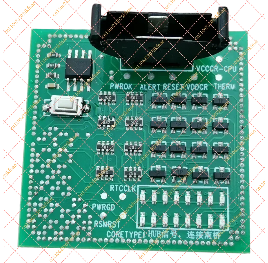 AM4 1331-Pin CPU Diagnostic Test Card with LED Indicators - Motherboard Socket Open/Short Circuit Tester (Dummy Load)
AM4 1331-Pin CPU Diagnostic Test Card with LED Indicators - Motherboard Socket Open/Short Circuit Tester (Dummy Load)