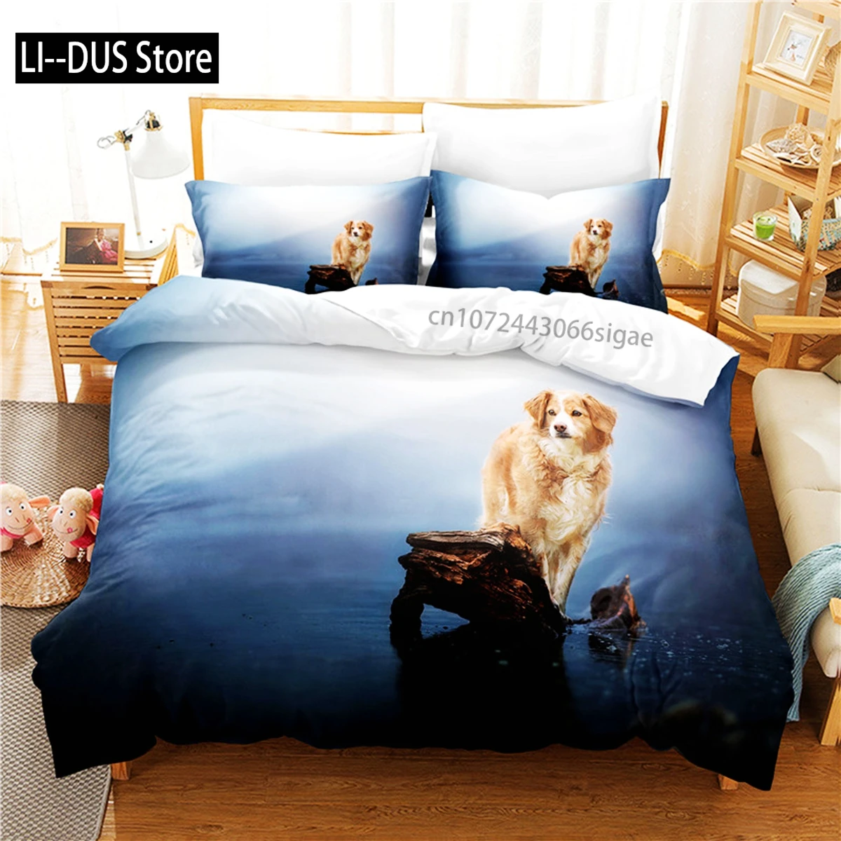 Beautiful Dog Bedding Set Duvet Cover Set 3d Bedding Digital Printing Queen Size Bedding Set Fashion Design
Beautiful Dog Bedding Set Duvet Cover Set 3d Bedding Digital Printing Queen Size Bedding Set Fashion Design