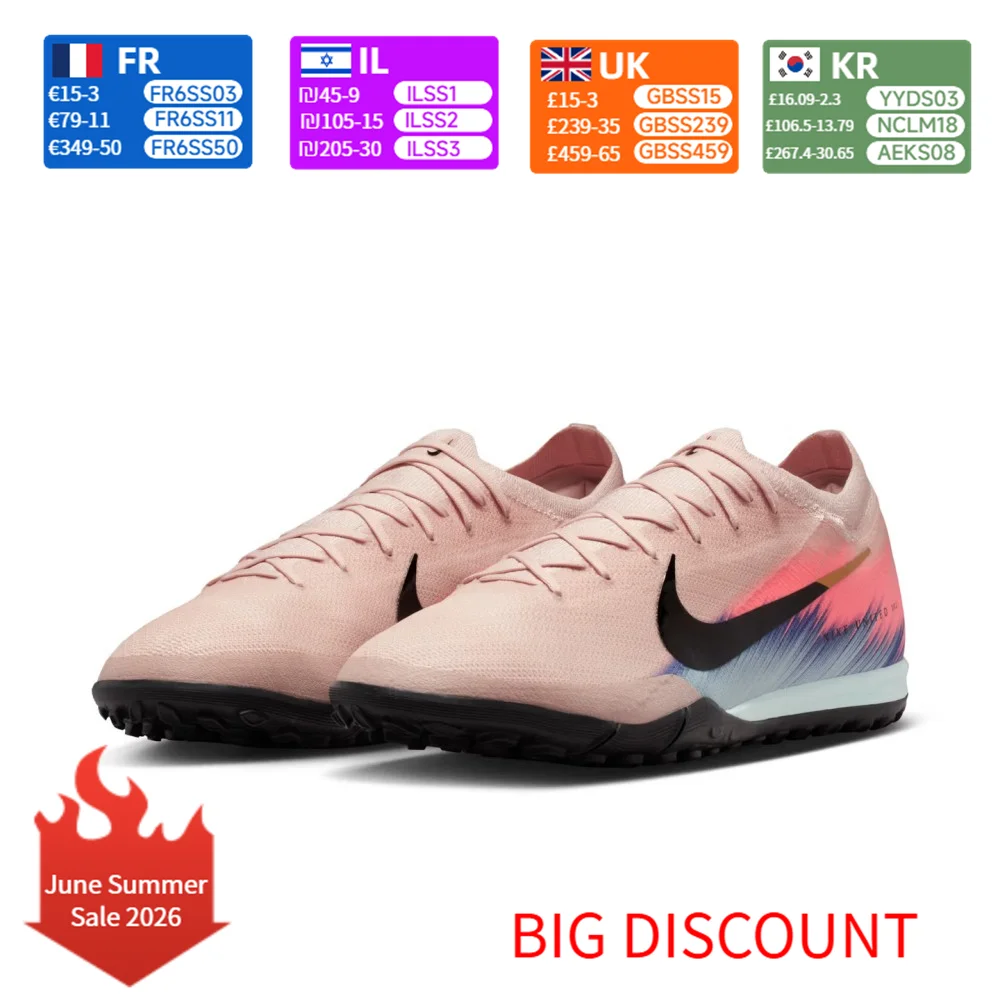 Mercurial Vapor 16 Pro Turf Football Shoes unisx Soccer Cleats Agile Support Quick Turf Grip Lockdown Performance IB2474-600
Mercurial Vapor 16 Pro Turf Football Shoes unisx Soccer Cleats Agile Support Quick Turf Grip Lockdown Performance IB2474-600