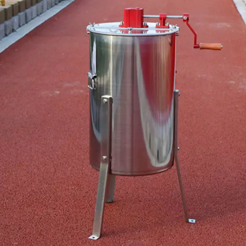 Manual Honey Extractor Stainless Steel Honeycomb Rotator Crank Honey Centrifuge Small Honey Shaking Separator Machine
Manual Honey Extractor Stainless Steel Honeycomb Rotator Crank Honey Centrifuge Small Honey Shaking Separator Machine