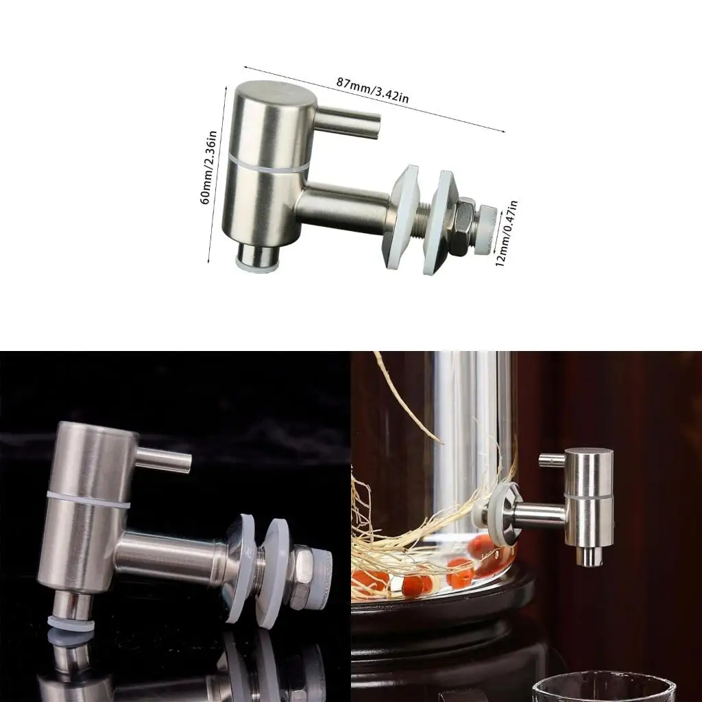 Stainless Steel Beverage Dispenser Spigot 12mm Juice Wine Tap Easy Installation
Stainless Steel Beverage Dispenser Spigot 12mm Juice Wine Tap Easy Installation