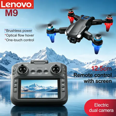 Lenovo M9 GPS Drone 4K HD Camera 5G WIFI FPV Brushless Motor Altitude Hold Headless Mode Professional RC Aerial Quadcopter