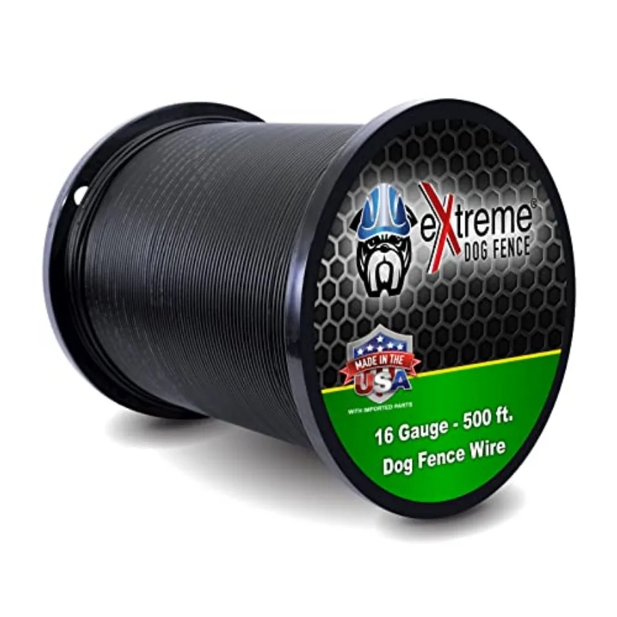 High Grade Dog Fence Wire - 2000 Feet of 16 Gauge High Tensile Electric Dog Fence Boundary Wire. Compatible with All Brands of
High Grade Dog Fence Wire - 2000 Feet of 16 Gauge High Tensile Electric Dog Fence Boundary Wire. Compatible with All Brands of