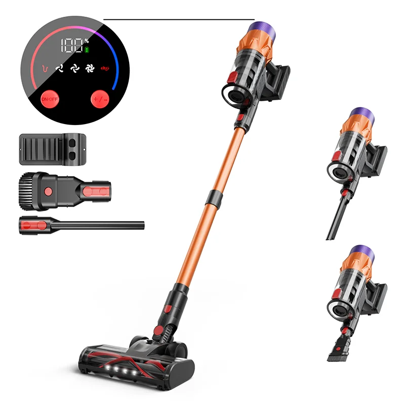 550w BLDC Cordless Handheld Stick Vacuum Cleaner Portable Stong Suction Recharge Wireless Vacuum Cleaner & Floor Care
550w BLDC Cordless Handheld Stick Vacuum Cleaner Portable Stong Suction Recharge Wireless Vacuum Cleaner & Floor Care