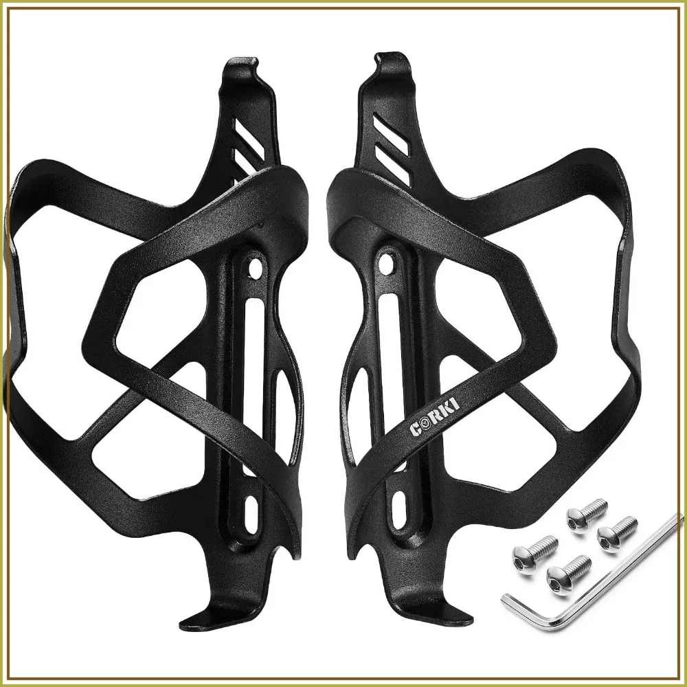 2-Pack Bike Water Bottle Holder, Lightweight Aluminum, Fits 18-30 oz Bottles, Easy Install, Black
2-Pack Bike Water Bottle Holder, Lightweight Aluminum, Fits 18-30 oz Bottles, Easy Install, Black