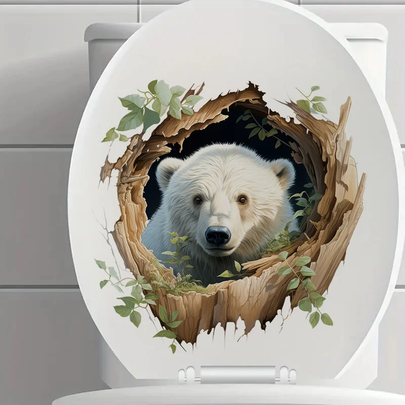 C1255# White Bear in a Tree Hole Toilet Stickers Decoration for Living Room, Wall, Bedroom, and Home Decor Car Decals Self-Adhes
C1255# White Bear in a Tree Hole Toilet Stickers Decoration for Living Room, Wall, Bedroom, and Home Decor Car Decals Self-Adhes