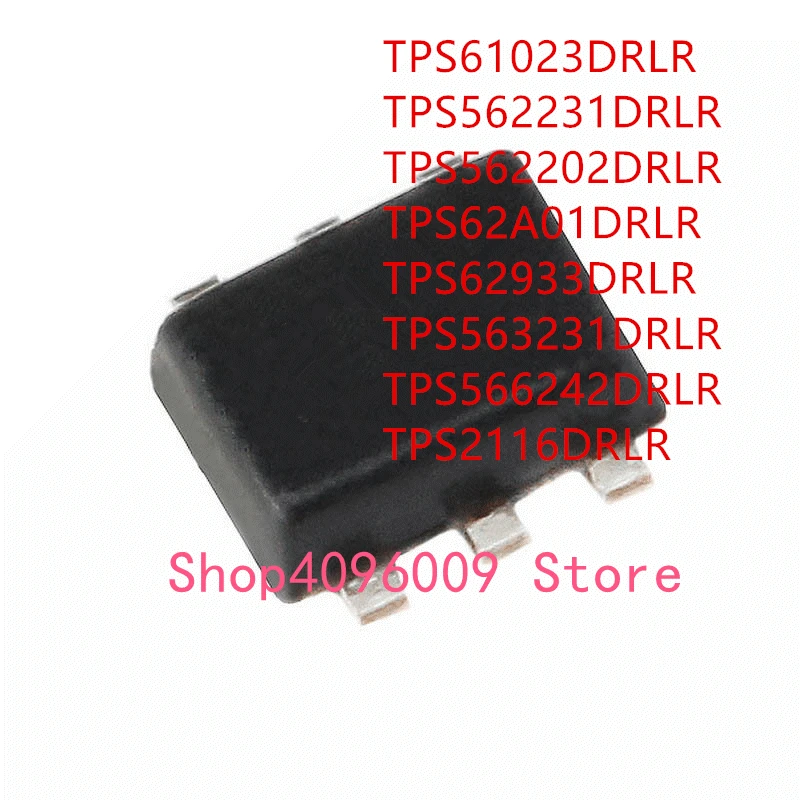 10 шт. TPS61023DRLR TPS562231DRLR TPS562202DRLR TPS62A01DRLR TPS62933DRLR TPS563231DRLR TPS566242DRLR TPS2116DRLR IC
10 шт. TPS61023DRLR TPS562231DRLR TPS562202DRLR TPS62A01DRLR TPS62933DRLR TPS563231DRLR TPS566242DRLR TPS2116DRLR IC