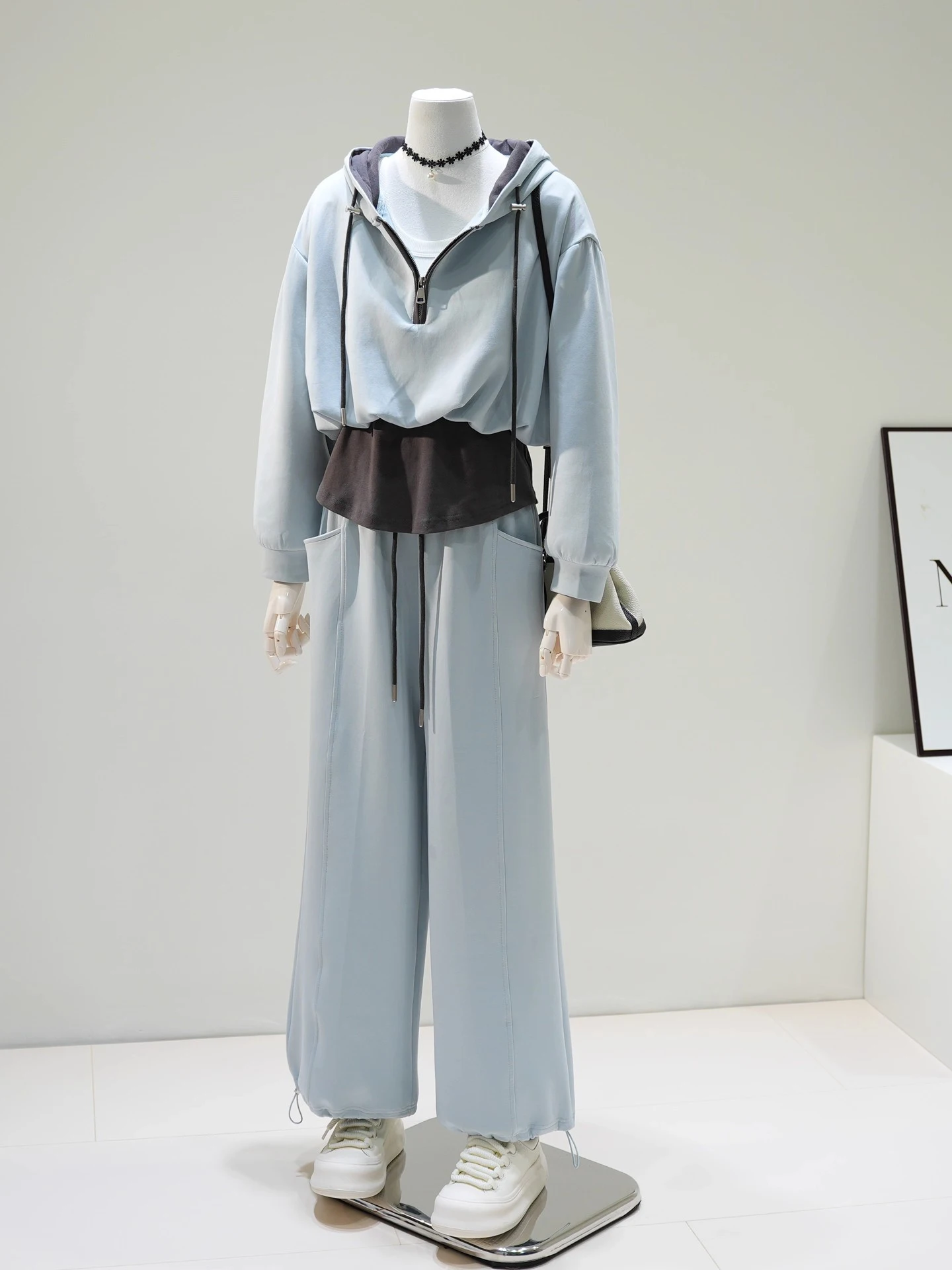 Casual Hoodie Pants Set Women's Spring Autumn Leisure Anti-Aging Two-Piece Set Thickened Long Sleeve High Waist Long Pants
Casual Hoodie Pants Set Women's Spring Autumn Leisure Anti-Aging Two-Piece Set Thickened Long Sleeve High Waist Long Pants