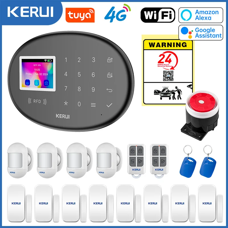 Новая система сигнализации KERUI W204 для дома, Wi-Fi, 4G, GSM сигнализация, охранная сигнализация, 433 МГц, беспроводная сирена Tuya, умный датчик движения
Новая система сигнализации KERUI W204 для дома, Wi-Fi, 4G, GSM сигнализация, охранная сигнализация, 433 МГц, беспроводная сирена Tuya, умный датчик движения