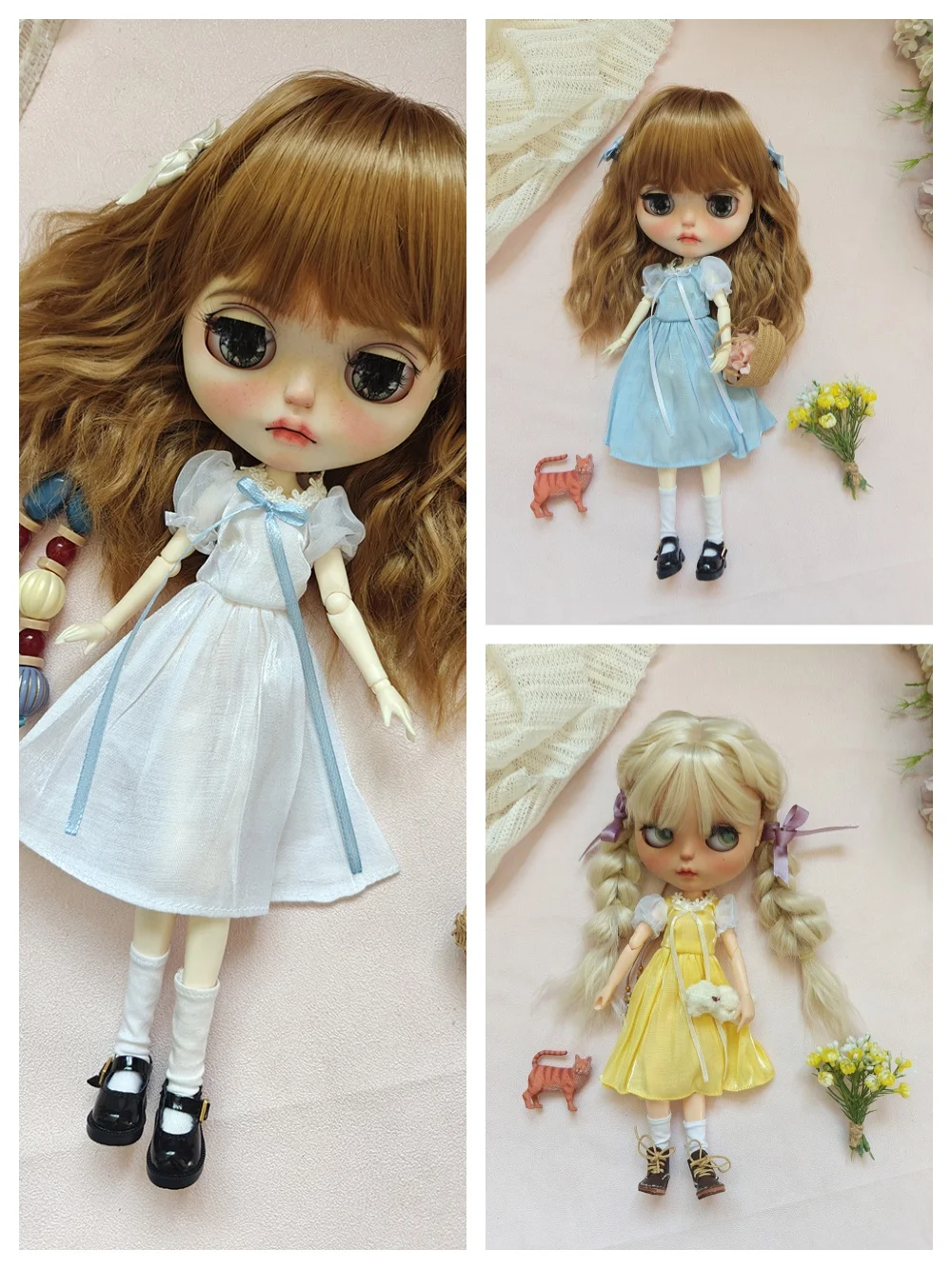 Новая одежда для кукол blythe, повседневное платье, разноцветное платье ручной работы для куклы Блайт, 28-30 см, аксессуары OB22 OB24 AZONE
Новая одежда для кукол blythe, повседневное платье, разноцветное платье ручной работы для куклы Блайт, 28-30 см, аксессуары OB22 OB24 AZONE