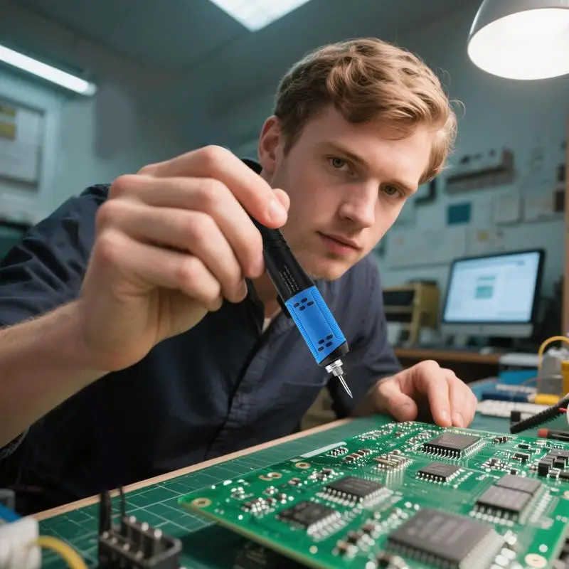 Комплект беспроводного паяльника, беспроводной паяльник, прецизионное жало, инструмент для распайки с регулируемой температурой для бытовой техники
Комплект беспроводного паяльника, беспроводной паяльник, прецизионное жало, инструмент для распайки с регулируемой температурой для бытовой техники