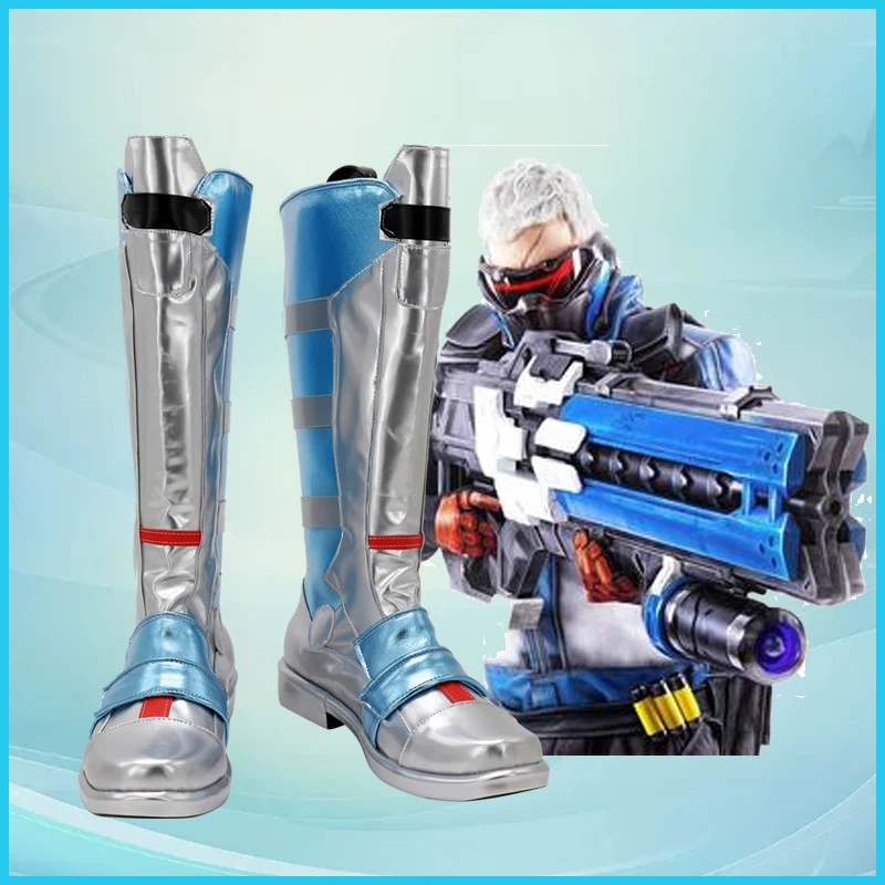 Обувь для косплея OW Solider 76, ботинки из искусственной кожи, реквизит для косплея на Хэллоуин для взрослых
Обувь для косплея OW Solider 76, ботинки из искусственной кожи, реквизит для косплея на Хэллоуин для взрослых
