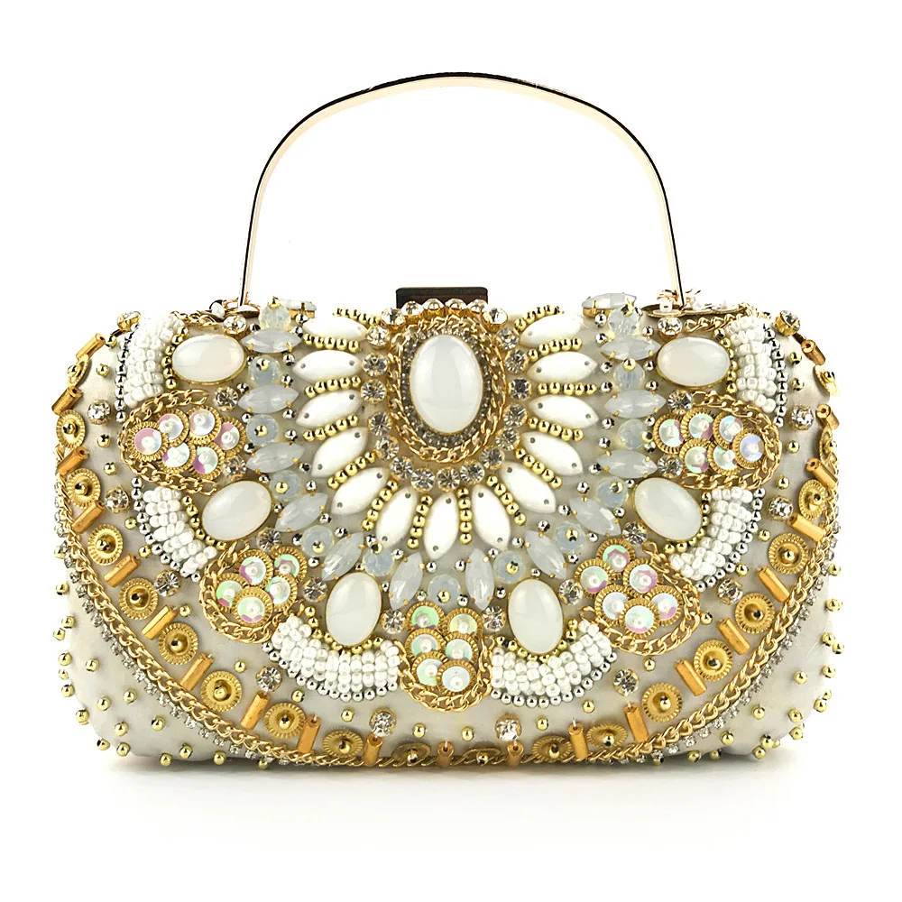 2025 new clutch dinner bag handmade beaded evening dress women's clutch bag
2025 new clutch dinner bag handmade beaded evening dress women's clutch bag