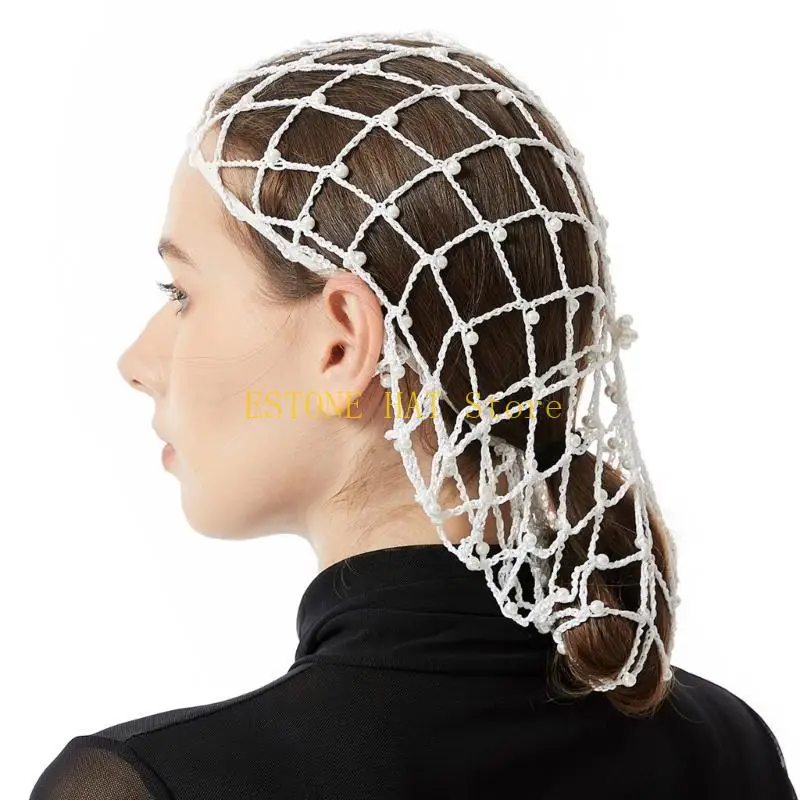 49MF Роскошная шелковая вязаная крючком женская шляпа с сеткой для волос с искусственным жемчугом для различных нарядов, на день
49MF Роскошная шелковая вязаная крючком женская шляпа с сеткой для волос с искусственным жемчугом для различных нарядов, на день