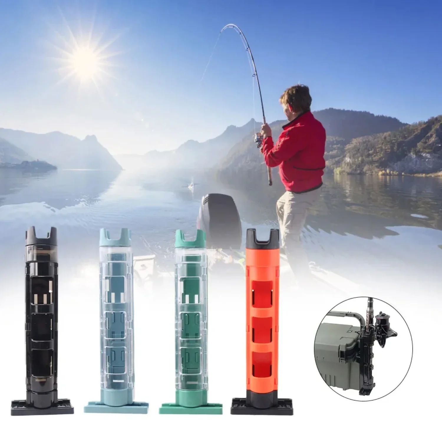 1pc Fishing Box Rod Stand Fishing Box Rod Barrel Holder Adjustable Portable Durable Snap
1pc Fishing Box Rod Stand Fishing Box Rod Barrel Holder Adjustable Portable Durable Snap