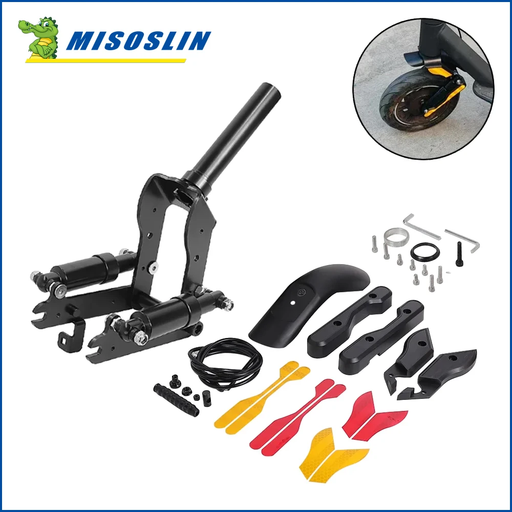 Upgraded Front Shock Suspension For Ninebot Max G30 Electric Scooter Suspension Shock Absorber Kit & Mudguard Replacement Parts
Upgraded Front Shock Suspension For Ninebot Max G30 Electric Scooter Suspension Shock Absorber Kit & Mudguard Replacement Parts