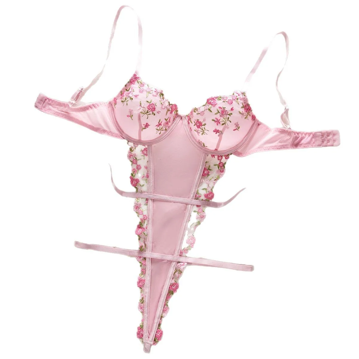 Erotic Womens Western Style Pink Floral Embroidery Sensual Mesh Backless Alluring Attractive Breathable Premium Erotic Bodysuit
Erotic Womens Western Style Pink Floral Embroidery Sensual Mesh Backless Alluring Attractive Breathable Premium Erotic Bodysuit