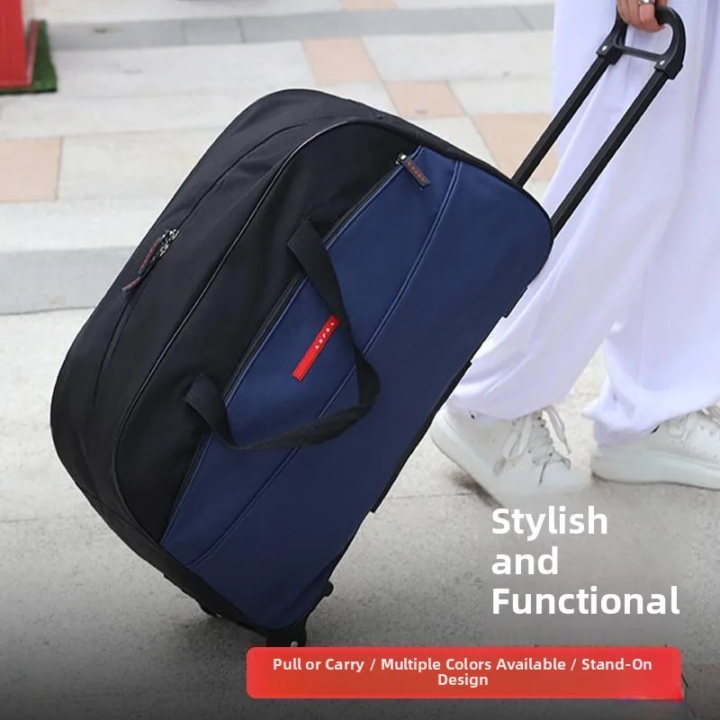 Oxford Fabric Travel Bag with Pull Rod Large Capacity Soft Bag for Students Living on Campus Men's Style Youth Casual Bag
Oxford Fabric Travel Bag with Pull Rod Large Capacity Soft Bag for Students Living on Campus Men's Style Youth Casual Bag
