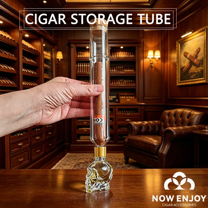 NOW ENJOY Skull Head Cigar Fragrance Tube Infused with Moisturizing Alcoholized Glass Cigar Care Fragrance Cigar Tube
NOW ENJOY Skull Head Cigar Fragrance Tube Infused with Moisturizing Alcoholized Glass Cigar Care Fragrance Cigar Tube