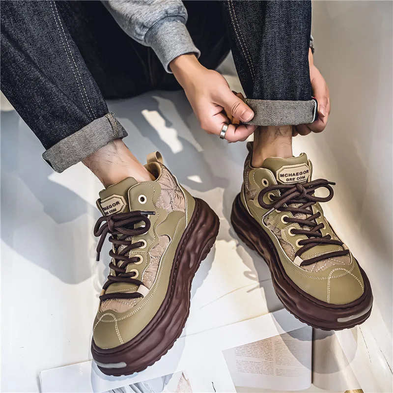 Men's Winter Patent Casual High Top Boots Light Luxury Outdoor Tooling Sneakers Thick Sole Non-Slip Mens Shoes Zapatillas Hombre
Men's Winter Patent Casual High Top Boots Light Luxury Outdoor Tooling Sneakers Thick Sole Non-Slip Mens Shoes Zapatillas Hombre