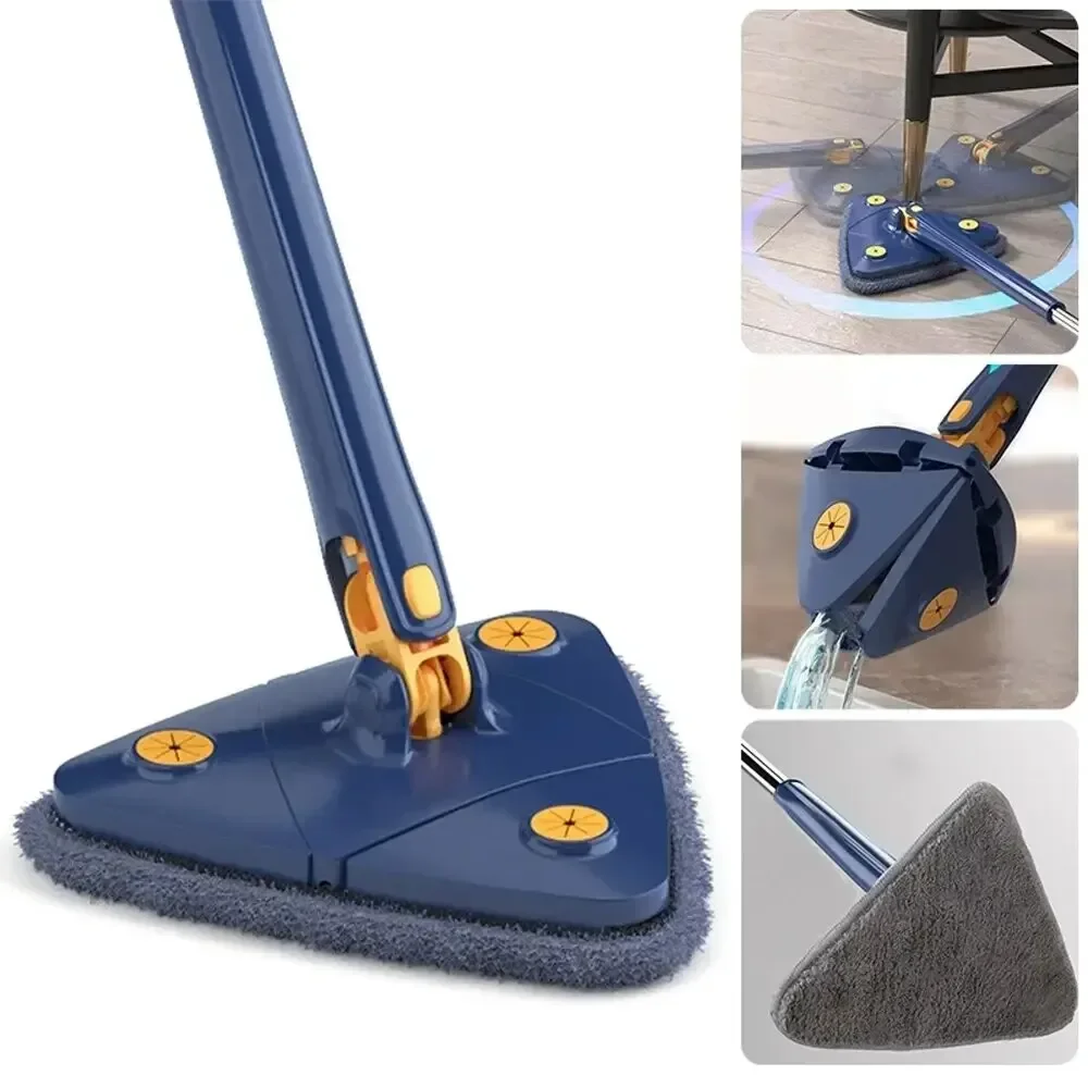 Telescopic Triangle Mop Self-winding Triangle Extension Mop Floor Anti-squeeze Hand-free Lazy Swivel Household Cleaning Tools
Telescopic Triangle Mop Self-winding Triangle Extension Mop Floor Anti-squeeze Hand-free Lazy Swivel Household Cleaning Tools