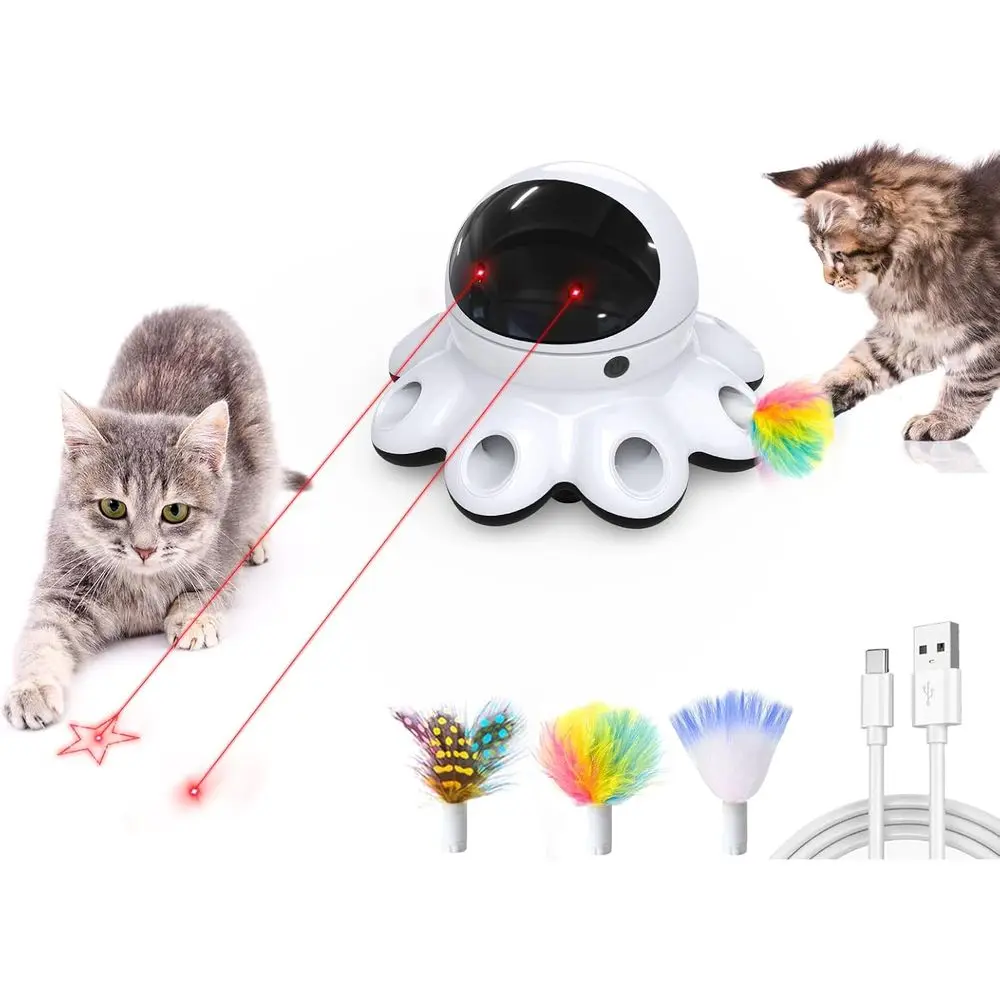 2-in-1 Interactive Automatic Motion Laser Toy, 8 Holes Whack A Mole, USB Rechargeable, Indoor Exercise for Cats
2-in-1 Interactive Automatic Motion Laser Toy, 8 Holes Whack A Mole, USB Rechargeable, Indoor Exercise for Cats