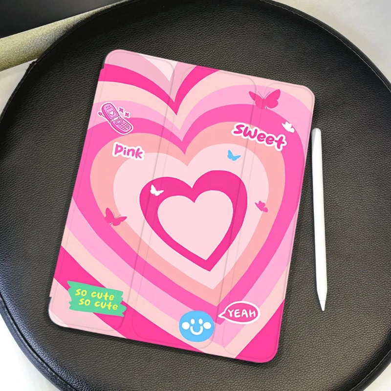 Tablet Cover Funda for Ipad 8th Generation Case IPad Air 5 4 10.9 Cases Ipad 2017 10.5 Inch Pro 11 Inch Pink Heart with Pen Slot
Tablet Cover Funda for Ipad 8th Generation Case IPad Air 5 4 10.9 Cases Ipad 2017 10.5 Inch Pro 11 Inch Pink Heart with Pen Slot
