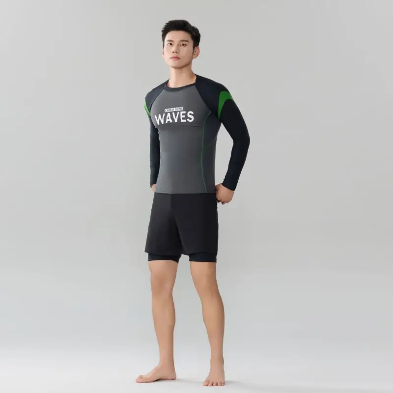 Snorkeling Swimsuit Split Men'S Plus Size Jellyfish Suit Sunscreen Surfing Quick Drying Surfing Diving Swimwear Long Sleeved
Snorkeling Swimsuit Split Men'S Plus Size Jellyfish Suit Sunscreen Surfing Quick Drying Surfing Diving Swimwear Long Sleeved