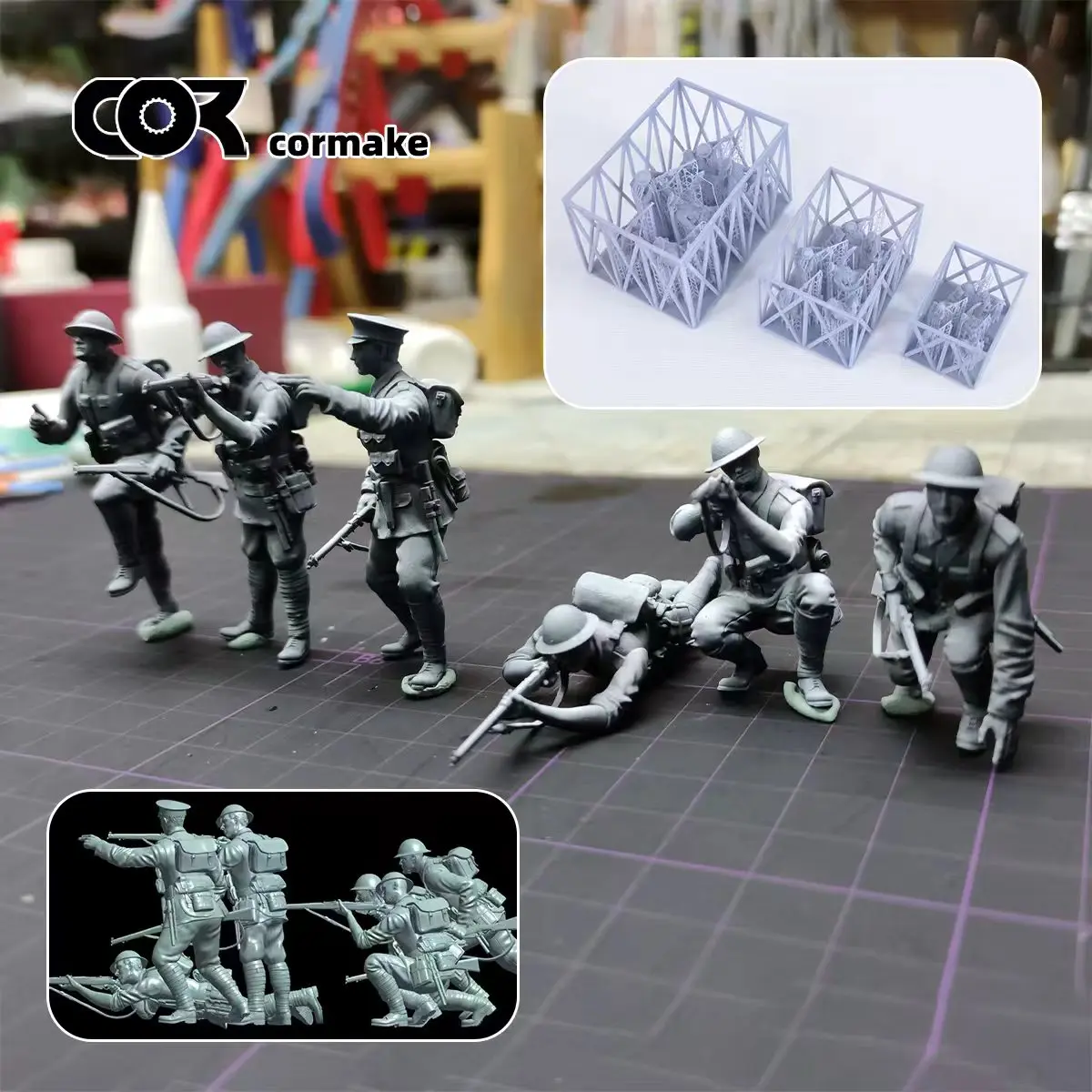 Scale Miniature Model kit British soldiers in battle Figures Military 6 pcs Set 1914–1918 1/35 1/48 1/72
Scale Miniature Model kit British soldiers in battle Figures Military 6 pcs Set 1914–1918 1/35 1/48 1/72