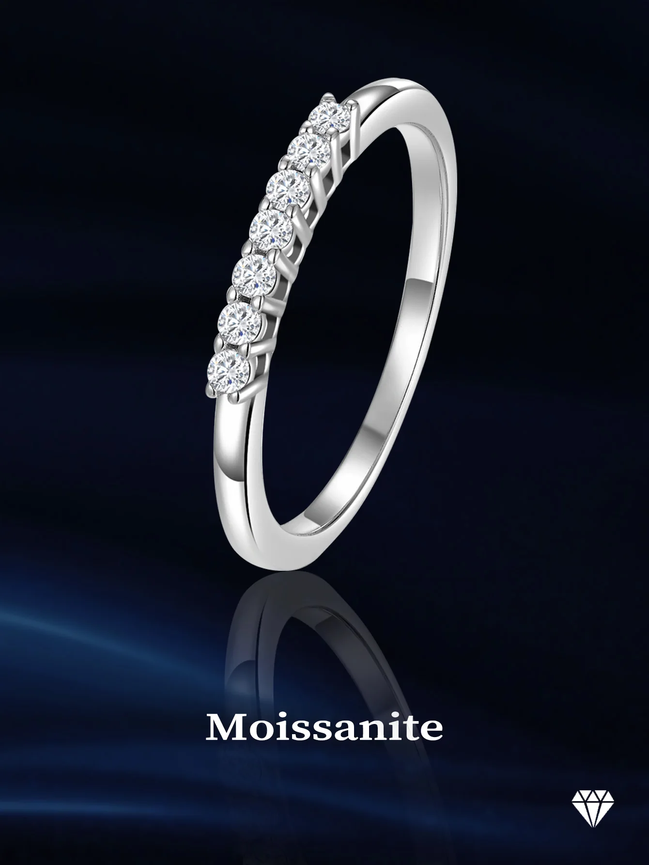Seven Moissanite Ring 925 Sterling Silver Rings for Women with Gra Certificate Gift for Women
Seven Moissanite Ring 925 Sterling Silver Rings for Women with Gra Certificate Gift for Women