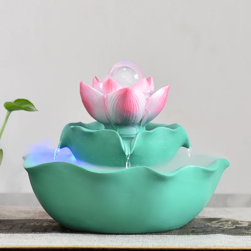 Feng Shui wheel lucky ball lotus rockery water fountain indoor bonsai living room desktop landscape small ornament
Feng Shui wheel lucky ball lotus rockery water fountain indoor bonsai living room desktop landscape small ornament