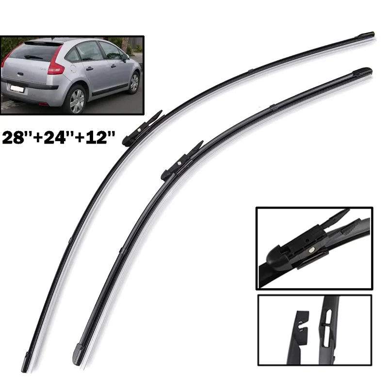 Windscreen Wiper Blades For Citroen C4 Hatchback 5 Doors Front Rear Window 2004 2005 2006 2007 2008 2009 2010
Windscreen Wiper Blades For Citroen C4 Hatchback 5 Doors Front Rear Window 2004 2005 2006 2007 2008 2009 2010