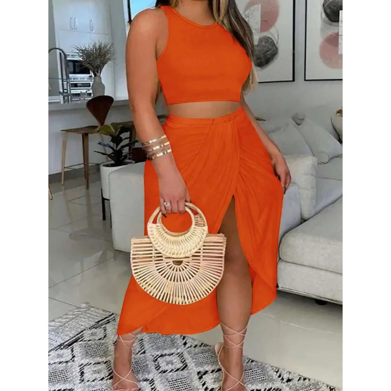 Ladies Vest Set Fashionable Summer Outfit Women's Tank Top Ensemble Cross-Border Clothing Stylish Ladies' Top Set
Ladies Vest Set Fashionable Summer Outfit Women's Tank Top Ensemble Cross-Border Clothing Stylish Ladies' Top Set