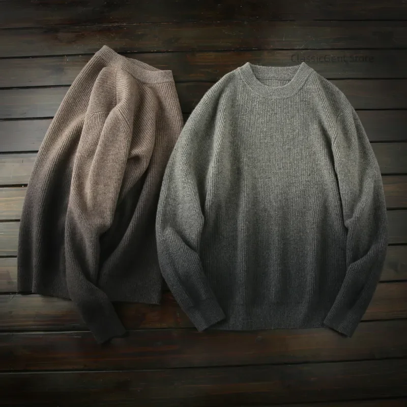 100 All-wool Italian Winter Men's Knitted Sweater Thickened Sweater Jacket
100 All-wool Italian Winter Men's Knitted Sweater Thickened Sweater Jacket