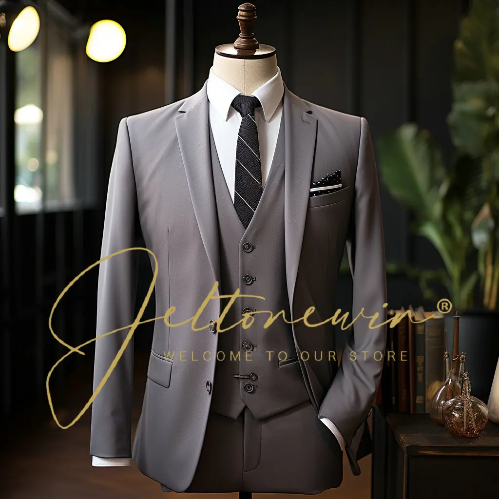 2024 Fashion New Men's Business Casual Solid Color Suits / Male Two Button Blazers Jacker Coat Trousers Pants Costume Homme
2024 Fashion New Men's Business Casual Solid Color Suits / Male Two Button Blazers Jacker Coat Trousers Pants Costume Homme