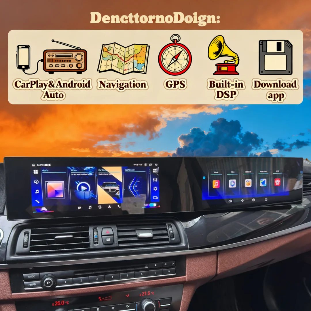 12,3-дюймовый автомобильный радиоприемник с двумя экранами для BMW 5 серии 2011-2017, Carplay, Android 14, мультимедийный проигрыватель, GPS-навигация, головное устройство
12,3-дюймовый автомобильный радиоприемник с двумя экранами для BMW 5 серии 2011-2017, Carplay, Android 14, мультимедийный проигрыватель, GPS-навигация, головное устройство