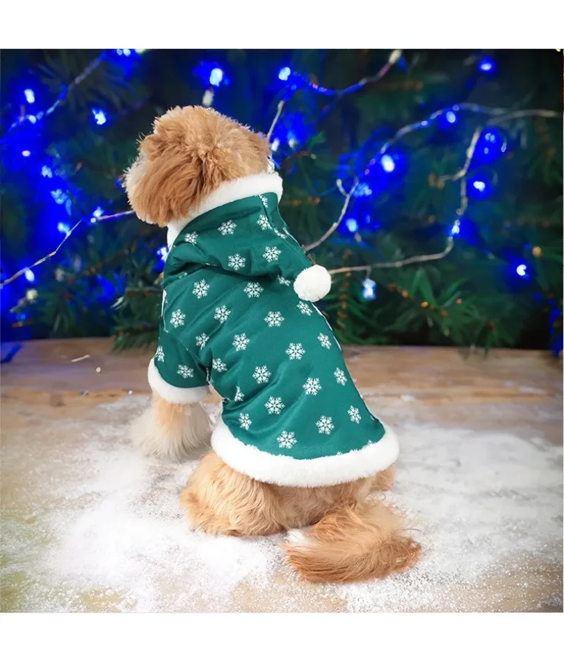 Pet Christmas Clothes Winter Plush And Thick Classic Christmas Snowflakes Dog Plush Jumpsuit Hooded
Pet Christmas Clothes Winter Plush And Thick Classic Christmas Snowflakes Dog Plush Jumpsuit Hooded