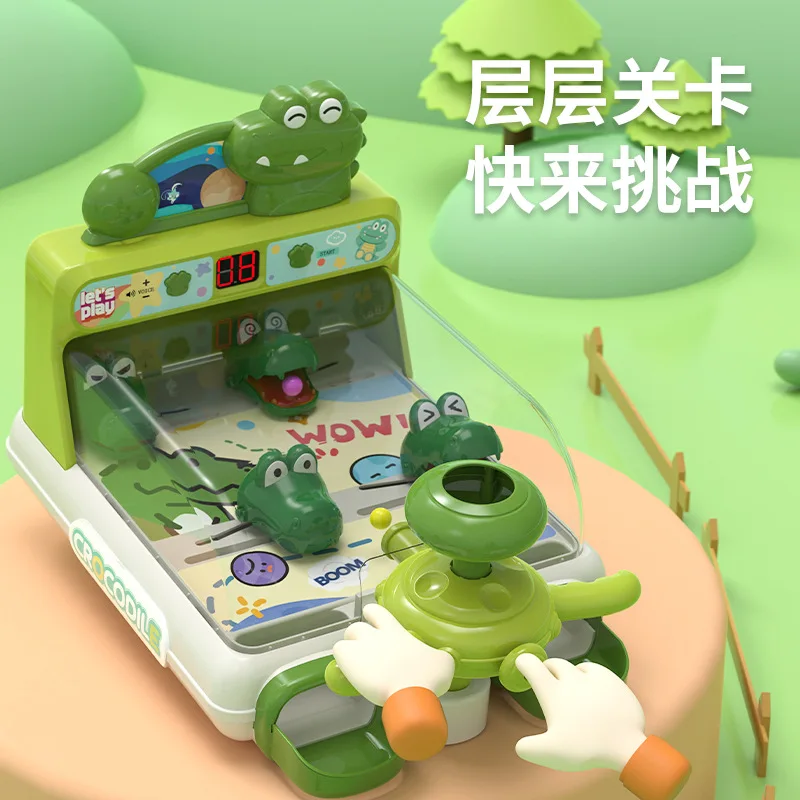 Pinball Crocodile Table Marbles Game Challenging Electric Launching and Scoring Tabletop Game Machine Cartoon Scoring Athletics
Pinball Crocodile Table Marbles Game Challenging Electric Launching and Scoring Tabletop Game Machine Cartoon Scoring Athletics