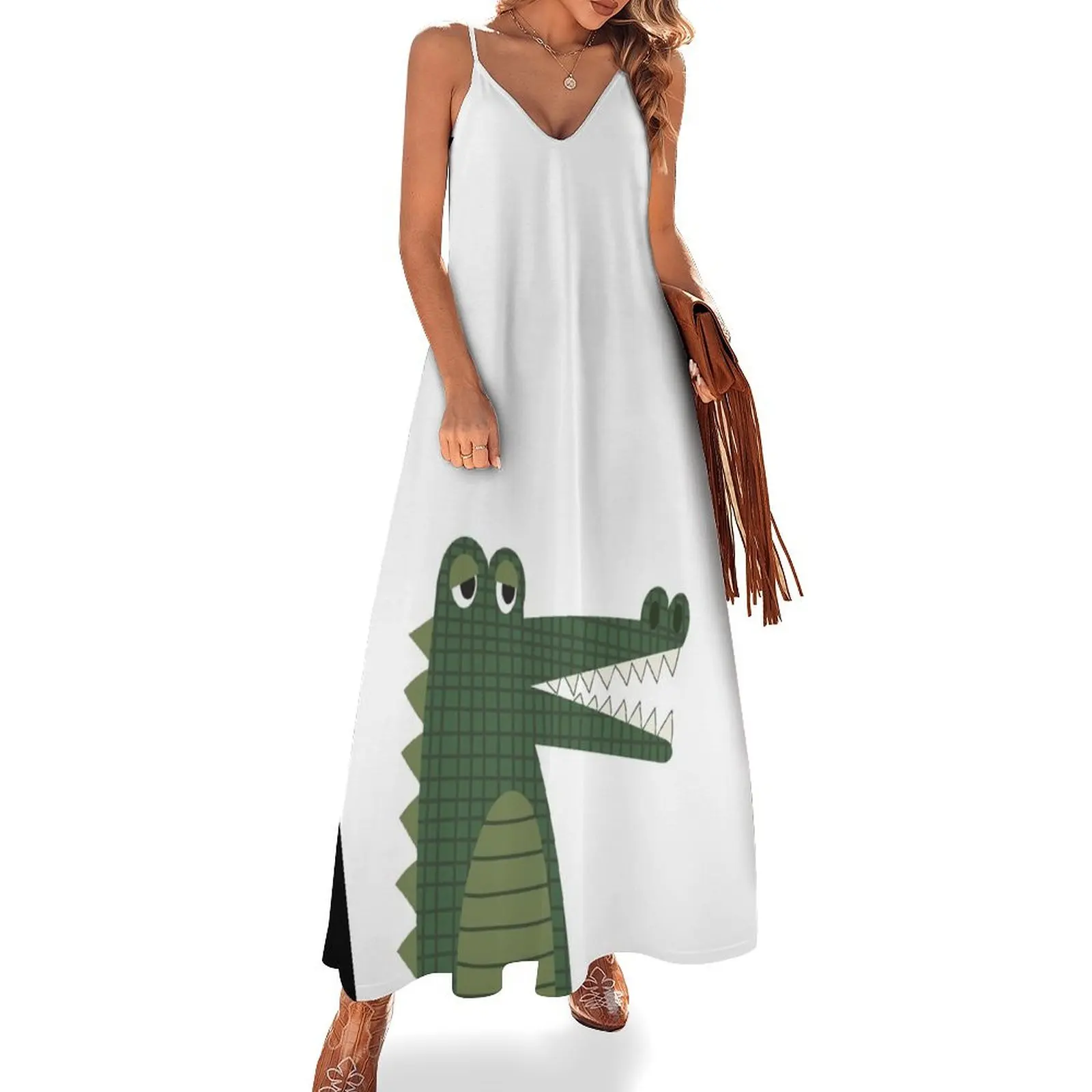 Alligator or Crocodile - a handsome fellow Sleeveless Dress women's elegant loose dresses Dresses Dress
Alligator or Crocodile - a handsome fellow Sleeveless Dress women's elegant loose dresses Dresses Dress