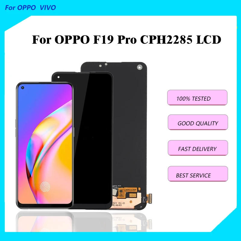 Original AMOLED For OPPO F19 Pro LCD Display Touch Screen Digitizer Assembly Replacement for OPPO CPH2285 Screen Display LCD
Original AMOLED For OPPO F19 Pro LCD Display Touch Screen Digitizer Assembly Replacement for OPPO CPH2285 Screen Display LCD