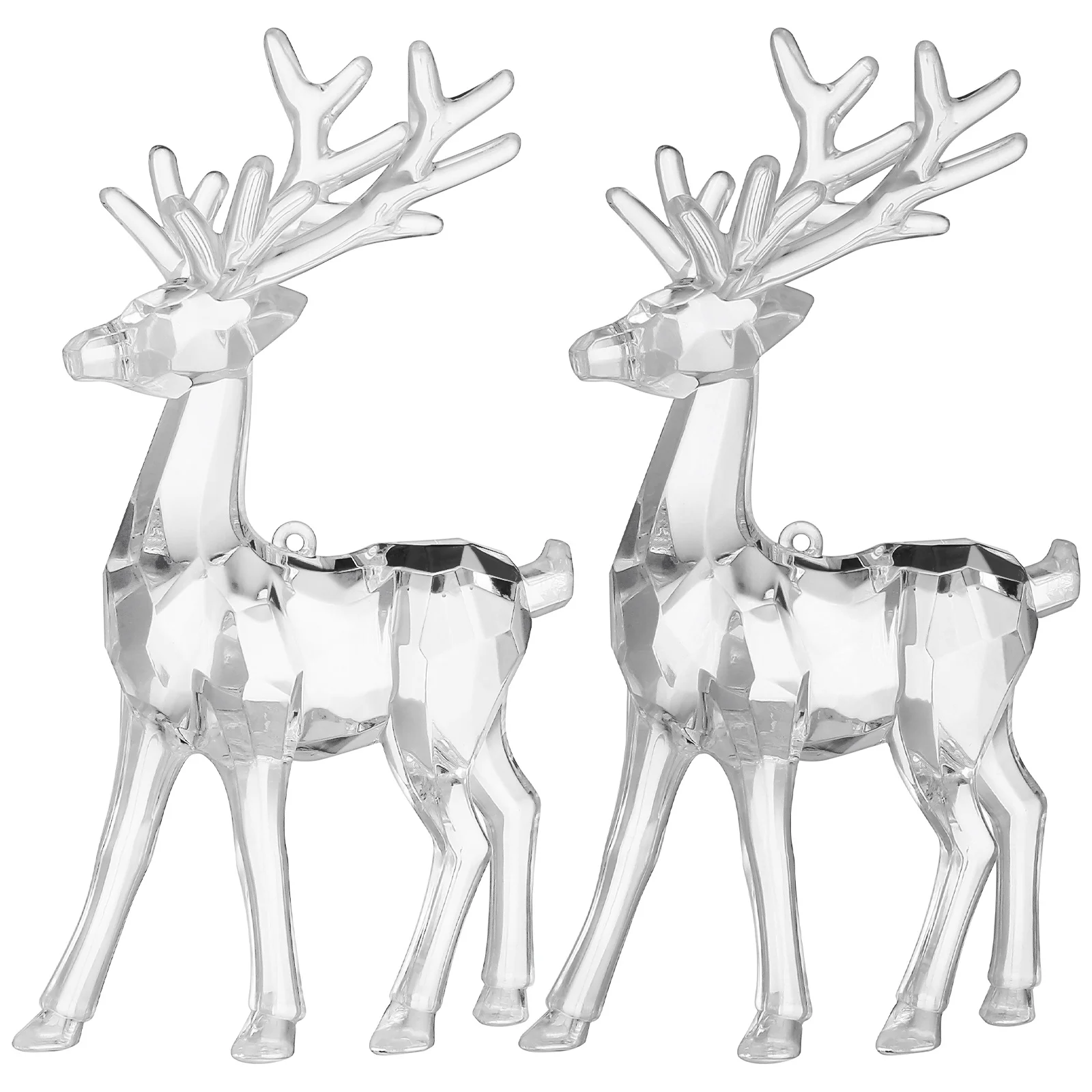2Pcs Clear Acrylic Christmas Elk Ornament Desktop Elk Sculpture Xmas Table Decoration Living Room Party Supplies
2Pcs Clear Acrylic Christmas Elk Ornament Desktop Elk Sculpture Xmas Table Decoration Living Room Party Supplies