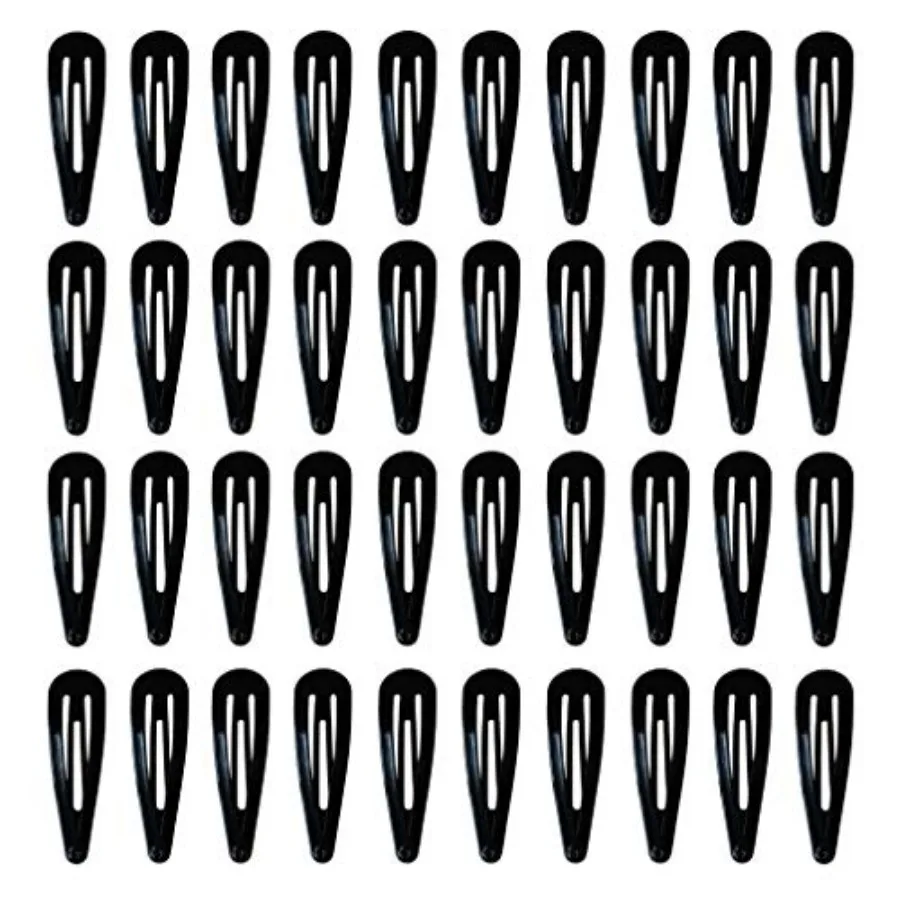 40 Pack Black 2 Inch Barrettes Women Metal Snap Hair Clips Accessories
40 Pack Black 2 Inch Barrettes Women Metal Snap Hair Clips Accessories