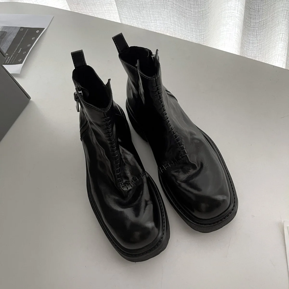 Luxury Ladies Shoes on Sale 2025 Fashion Zipper Women's Boots Winter Square Toe Solid Middle Tube Platform Chunky Heels Boots
Luxury Ladies Shoes on Sale 2025 Fashion Zipper Women's Boots Winter Square Toe Solid Middle Tube Platform Chunky Heels Boots