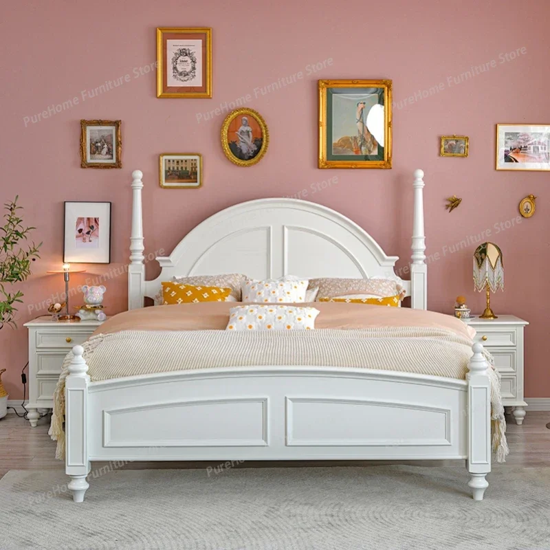 Queen Bedframe White Double Bed European Simple Modern Human Double Bed Princess Bedroom Small Cama Matrimonial Furniture
Queen Bedframe White Double Bed European Simple Modern Human Double Bed Princess Bedroom Small Cama Matrimonial Furniture