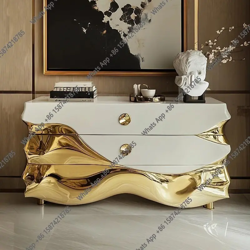 Designer's original design, art aesthetics, dining side cabinet, post-modern chest cabinet, furniture, high luxury, Nordic moder
Designer's original design, art aesthetics, dining side cabinet, post-modern chest cabinet, furniture, high luxury, Nordic moder