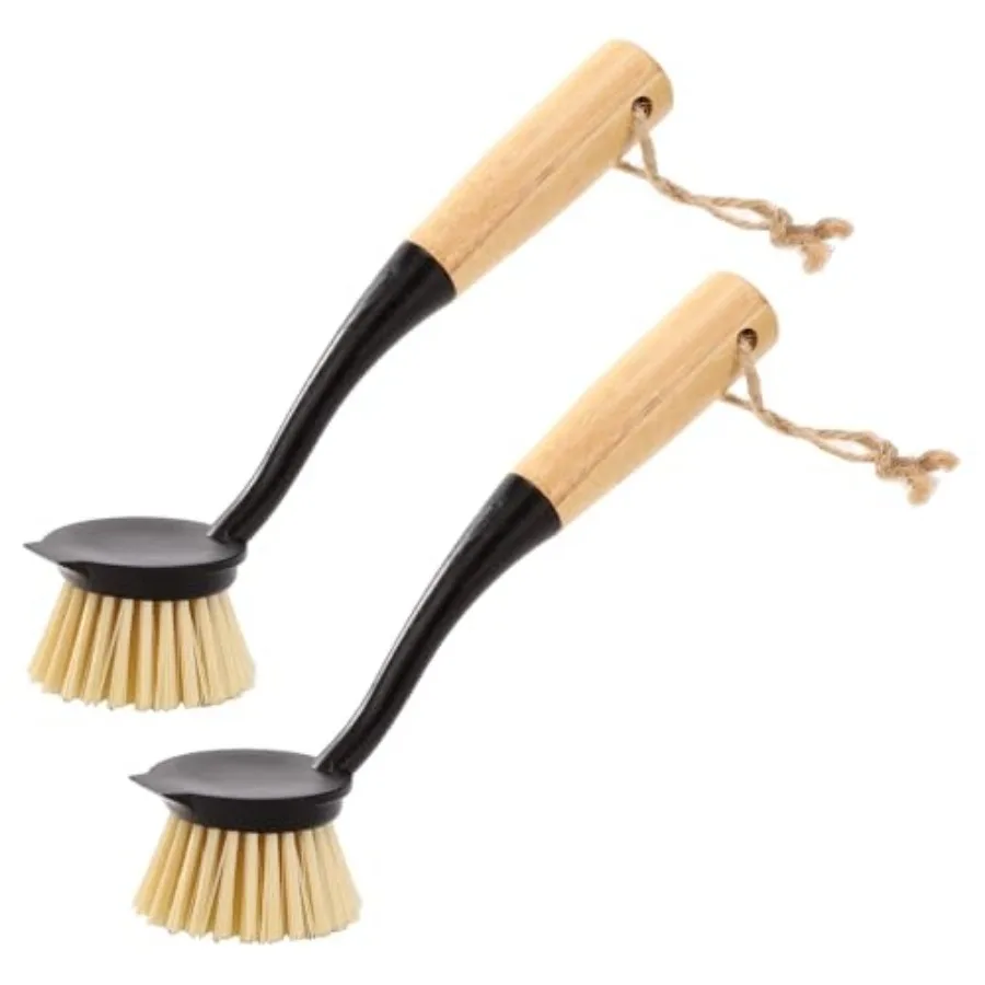 2Pcs Kitchen Dish Brushes with Bamboo Handle, 10 Inch Skillet Scrub Cleaner with Tough Bristles for Cleaning Pot, Pans, Sink an
2Pcs Kitchen Dish Brushes with Bamboo Handle, 10 Inch Skillet Scrub Cleaner with Tough Bristles for Cleaning Pot, Pans, Sink an