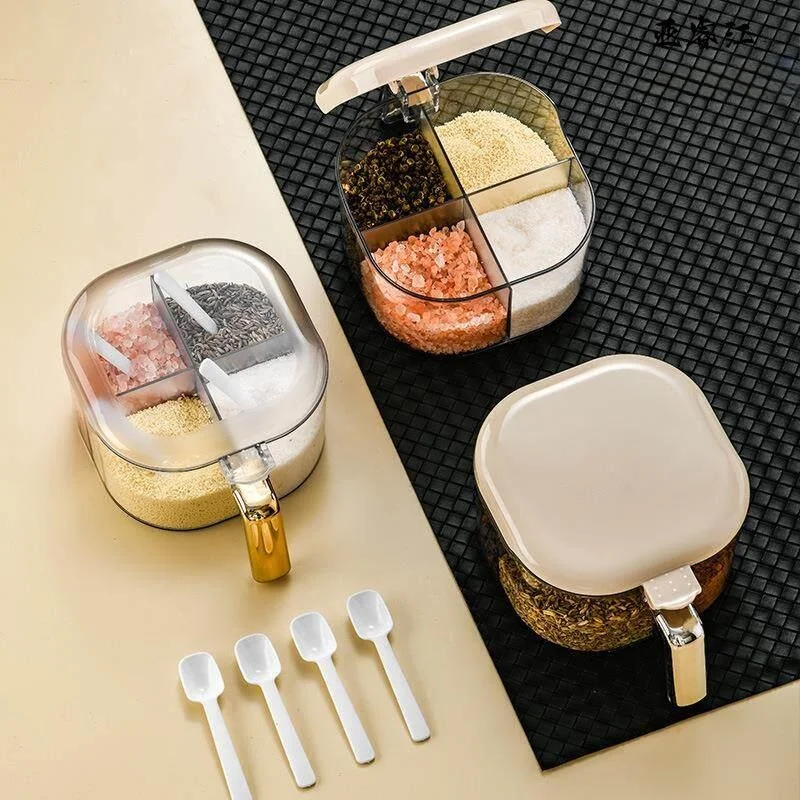 Kitchen Glass Seasoning Box Moisture Proof Spice Container Multi Grid Storage Container Style Hexagonal Shape PET+PP Ma...
Kitchen Glass Seasoning Box Moisture Proof Spice Container Multi Grid Storage Container Style Hexagonal Shape PET+PP Ma...