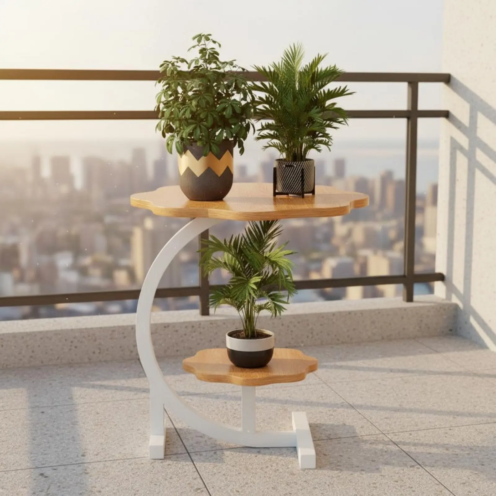 Multi-Tier Plant Stand Sturdy Steel Frame 3-Tier Plant Stand Curved Display Shelf Rounded Edges Home Decor Anti-Toppling Device
Multi-Tier Plant Stand Sturdy Steel Frame 3-Tier Plant Stand Curved Display Shelf Rounded Edges Home Decor Anti-Toppling Device
