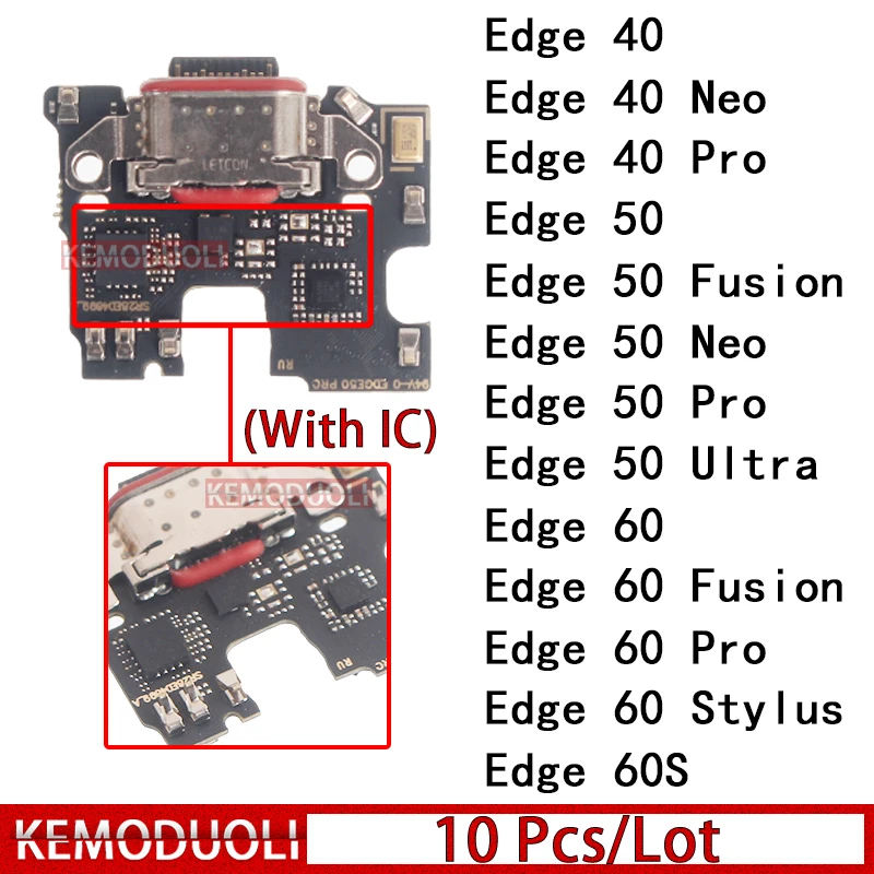 10 Pcs/Lot Charger Board for Motorola Moto Edge 50 60S Module Edge 40 60 Neo Pro Ultra Fusion Stylus Usb Charging Dock Ports
10 Pcs/Lot Charger Board for Motorola Moto Edge 50 60S Module Edge 40 60 Neo Pro Ultra Fusion Stylus Usb Charging Dock Ports